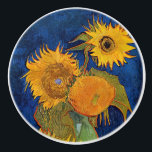 Vincent van Gogh - Vase with Five Sunflowers Ceramic Knob<br><div class="desc">Vase with Five Sunflowers - Vincent van Gogh,  Oil on Canvas,  August 1888</div>