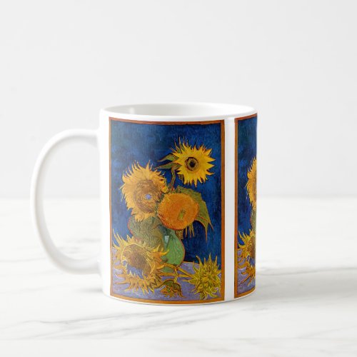 Vincent van Gogh _ Vase with Five Sunflowers Coffee Mug