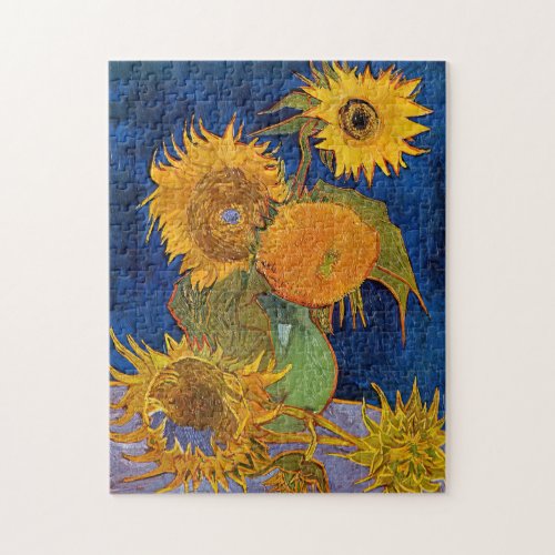 Vincent van Gogh _ Vase with Five Sunflowers Jigsaw Puzzle