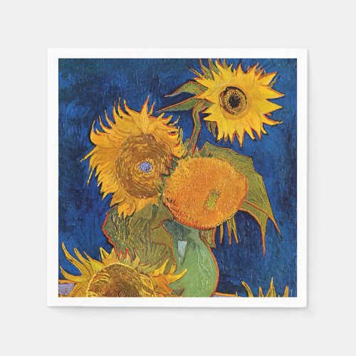 Vincent van Gogh _ Vase with Five Sunflowers Napkins