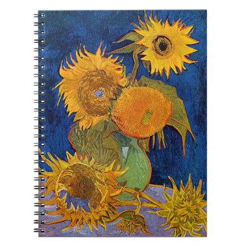 Vincent van Gogh _ Vase with Five Sunflowers Notebook