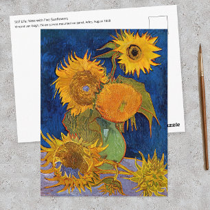 Vincent van Gogh - Vase with Five Sunflowers Postcard
