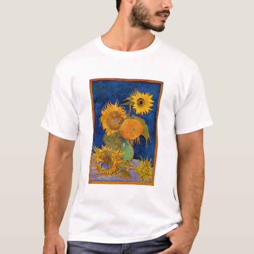 Vincent van Gogh _ Vase with Five Sunflowers T_Shirt