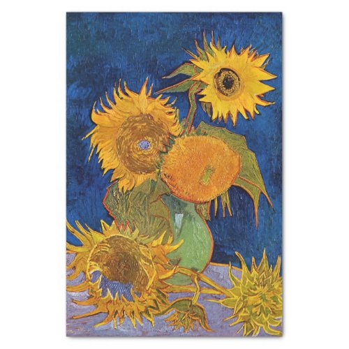 Vincent van Gogh _ Vase with Five Sunflowers Tissue Paper