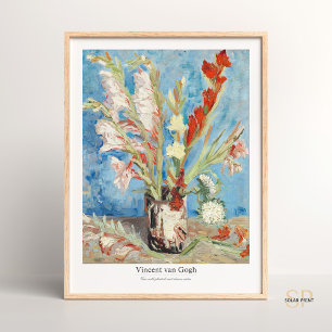 Vincent van Gogh Vase with Gladioli and Asters Poster