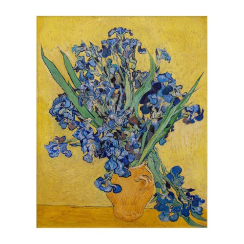 Vincent van Gogh _ Vase with Irises Acrylic Print