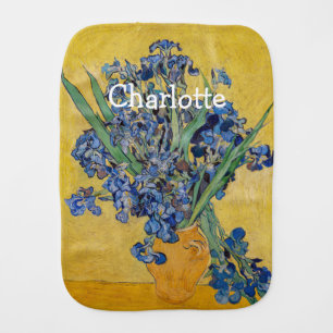 Vincent van Gogh - Vase with Irises Baby Burp Cloth