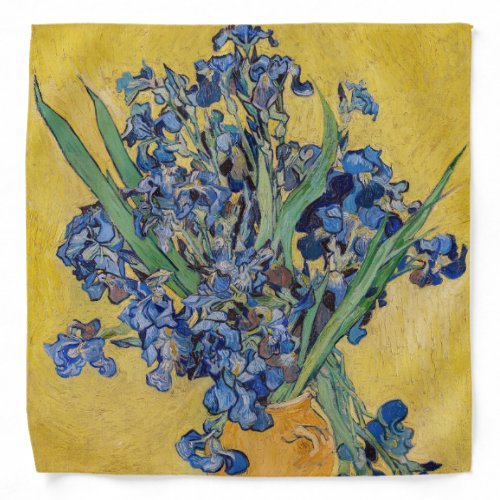 Vincent van Gogh _ Vase with Irises Bandana