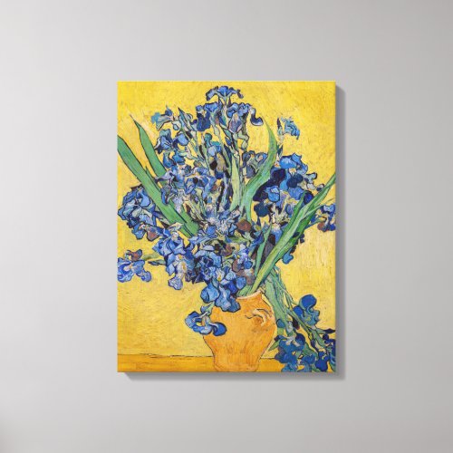 Vincent van Gogh _ Vase with Irises Canvas Print