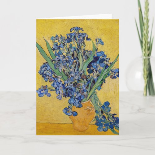 Vincent van Gogh _ Vase with Irises Card