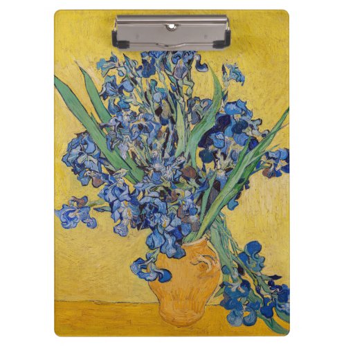 Vincent van Gogh _ Vase with Irises Clipboard