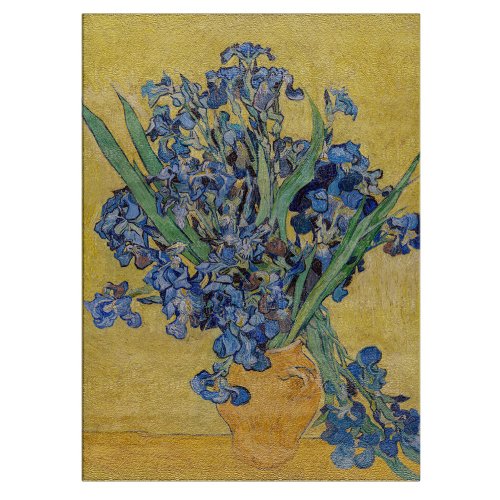 Vincent van Gogh _ Vase with Irises Cutting Board