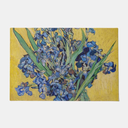 Vincent van Gogh _ Vase with Irises Doormat