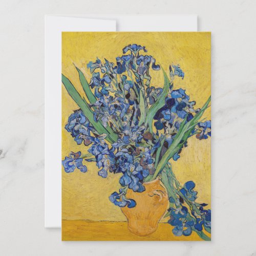 Vincent van Gogh _ Vase with Irises Invitation