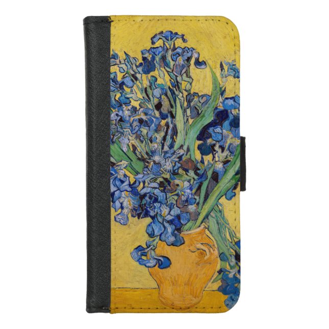 Vincent van Gogh - Vase with Irises iPhone Wallet Case (Front)