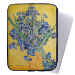 Vincent van Gogh - Vase with Irises Laptop Sleeve<br><div class="desc">Vase with Irises,  Yellow Background - Vincent van Gogh,  Oil on Canvas,  1890,  Saint-Remy</div>