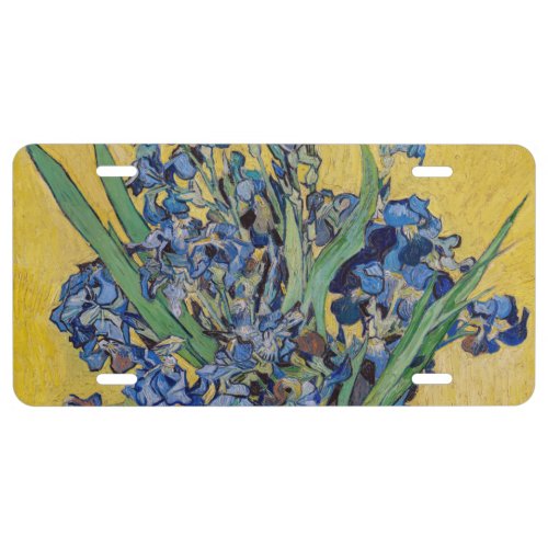 Vincent van Gogh _ Vase with Irises License Plate