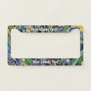Vincent van Gogh - Vase with Irises License Plate Frame