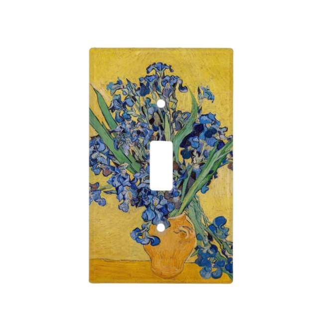 Vincent van Gogh - Vase with Irises Light Switch Cover (Front)