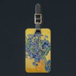 Vincent van Gogh - Vase with Irises Luggage Tag<br><div class="desc">Vase with Irises,  Yellow Background - Vincent van Gogh,  Oil on Canvas,  1890,  Saint-Remy</div>