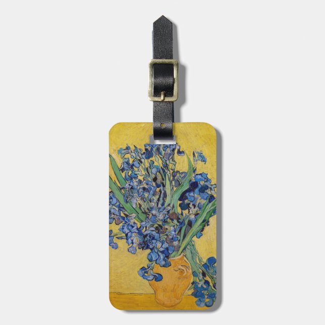 Vincent van Gogh - Vase with Irises Luggage Tag (Front Vertical)