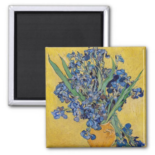 Vincent van Gogh _ Vase with Irises Magnet