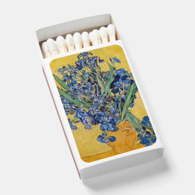 Vincent van Gogh - Vase with Irises Matchboxes (Front Open)