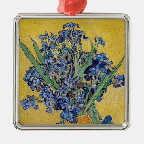 Vincent van Gogh _ Vase with Irises Metal Ornament