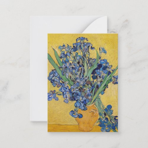 Vincent van Gogh _ Vase with Irises Note Card