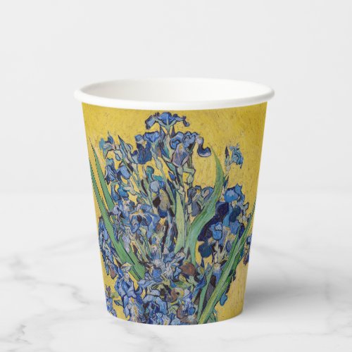 Vincent van Gogh _ Vase with Irises Paper Cups