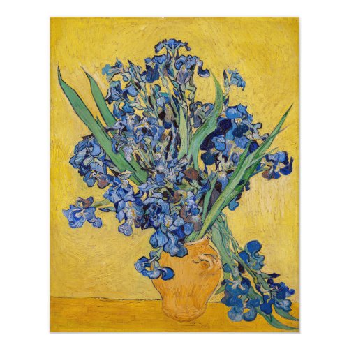 Vincent van Gogh _ Vase with Irises Photo Print