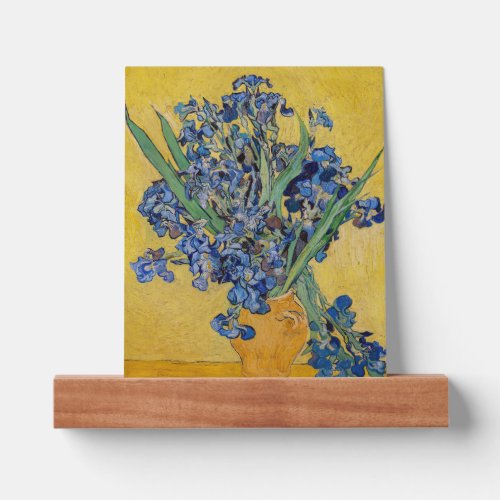 Vincent van Gogh _ Vase with Irises Picture Ledge