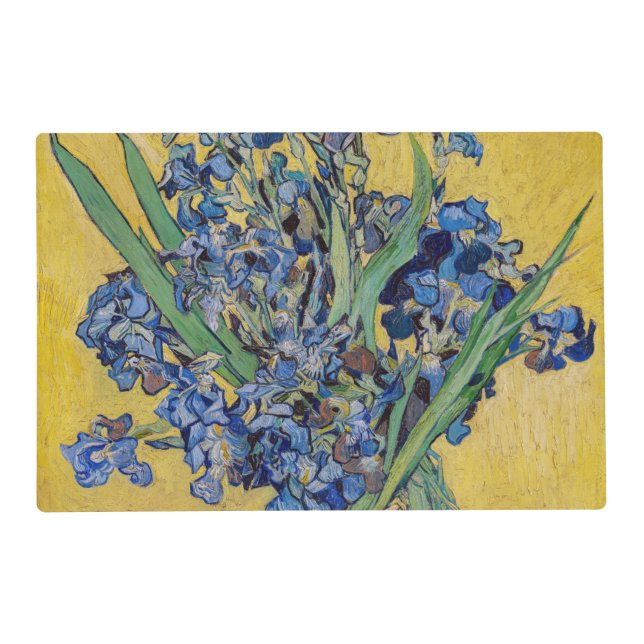 Vincent van Gogh - Vase with Irises Placemat (Front)