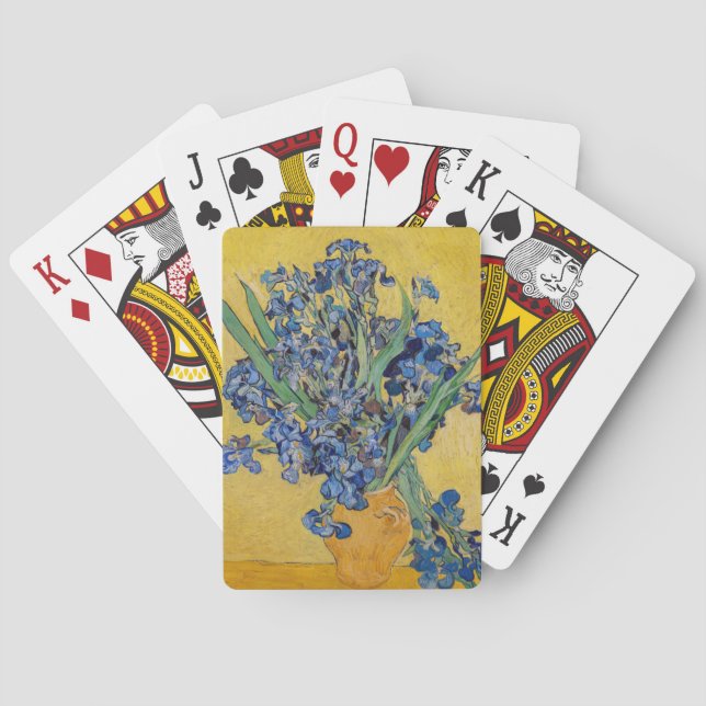 Vincent van Gogh - Vase with Irises Poker Cards (Back)