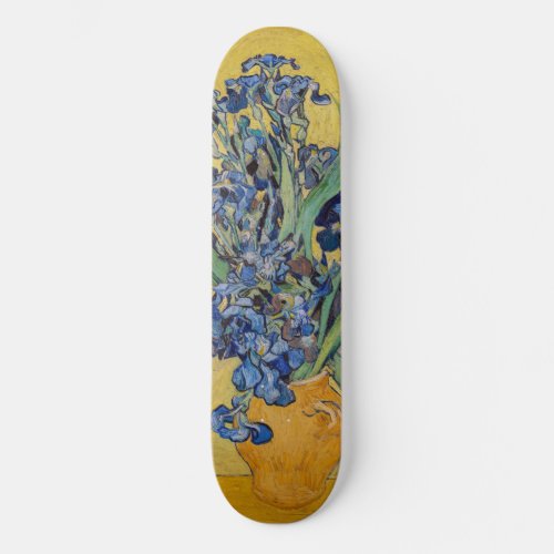 Vincent van Gogh _ Vase with Irises Skateboard