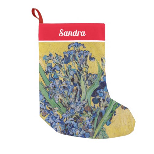 Vincent van Gogh _ Vase with Irises Small Christmas Stocking