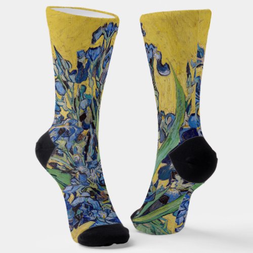 Vincent van Gogh _ Vase with Irises Socks