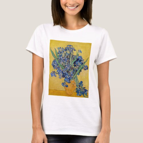 Vincent van Gogh _ Vase with Irises T_Shirt