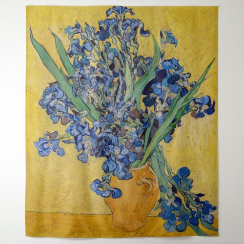 Vincent van Gogh _ Vase with Irises Tapestry