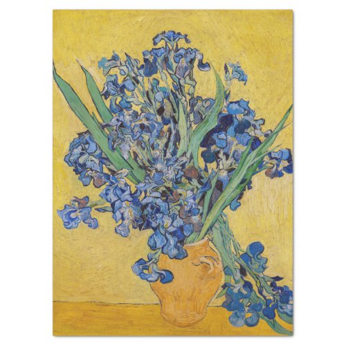 Vincent van Gogh _ Vase with Irises Tissue Paper