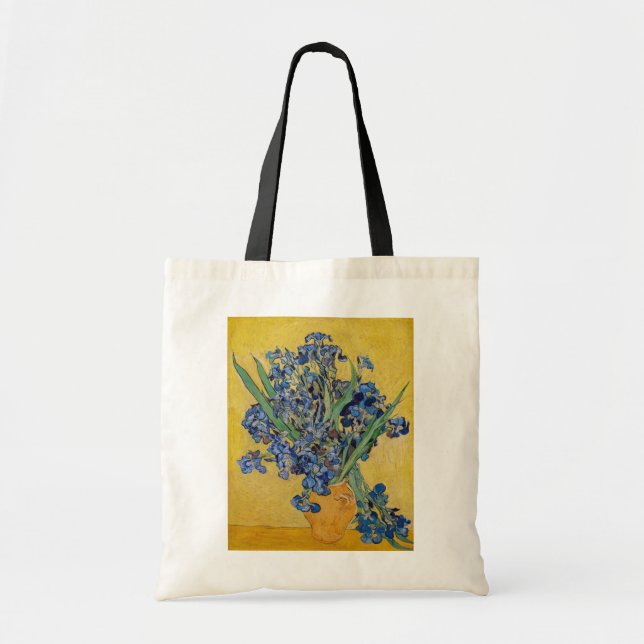 Vincent van Gogh - Vase with Irises Tote Bag (Front)