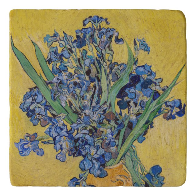 Vincent van Gogh - Vase with Irises Trivet (Front)