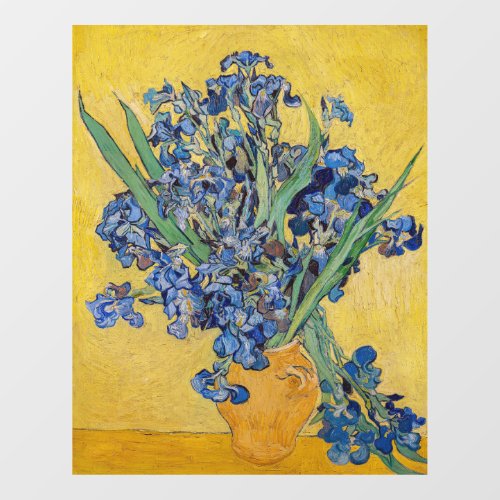 Vincent van Gogh _ Vase with Irises Window Cling