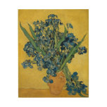 Vincent Van Gogh Vase With Irises Wood Wall Decor at Zazzle