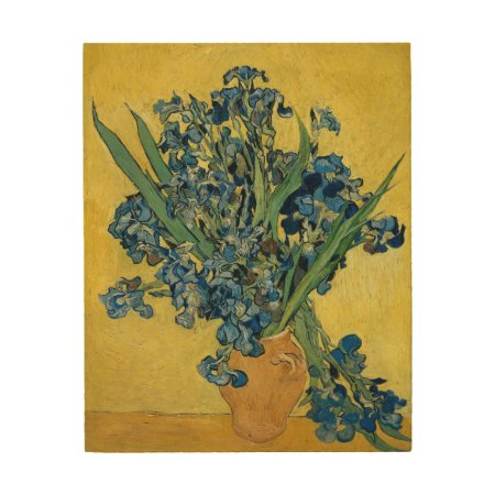 Vincent Van Gogh Vase With Irises Wood Wall Decor