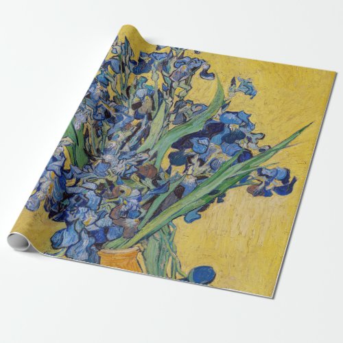Vincent van Gogh _ Vase with Irises Wrapping Paper