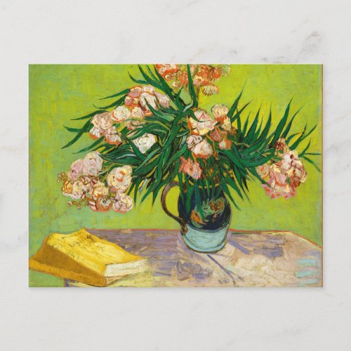 Vincent Van Gogh Vase With Oleanders And Books Postcard