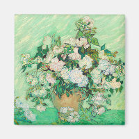 Vincent Van Gogh Vase with Pink Roses Fine Art