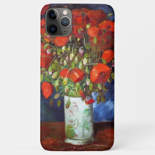 Vincent Van Gogh Vase with Red Poppies Fine Art iPhone 11 Pro Max Case