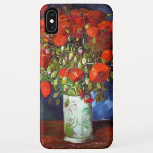 Vincent Van Gogh Vase with Red Poppies Fine Art iPhone XS Max Case
